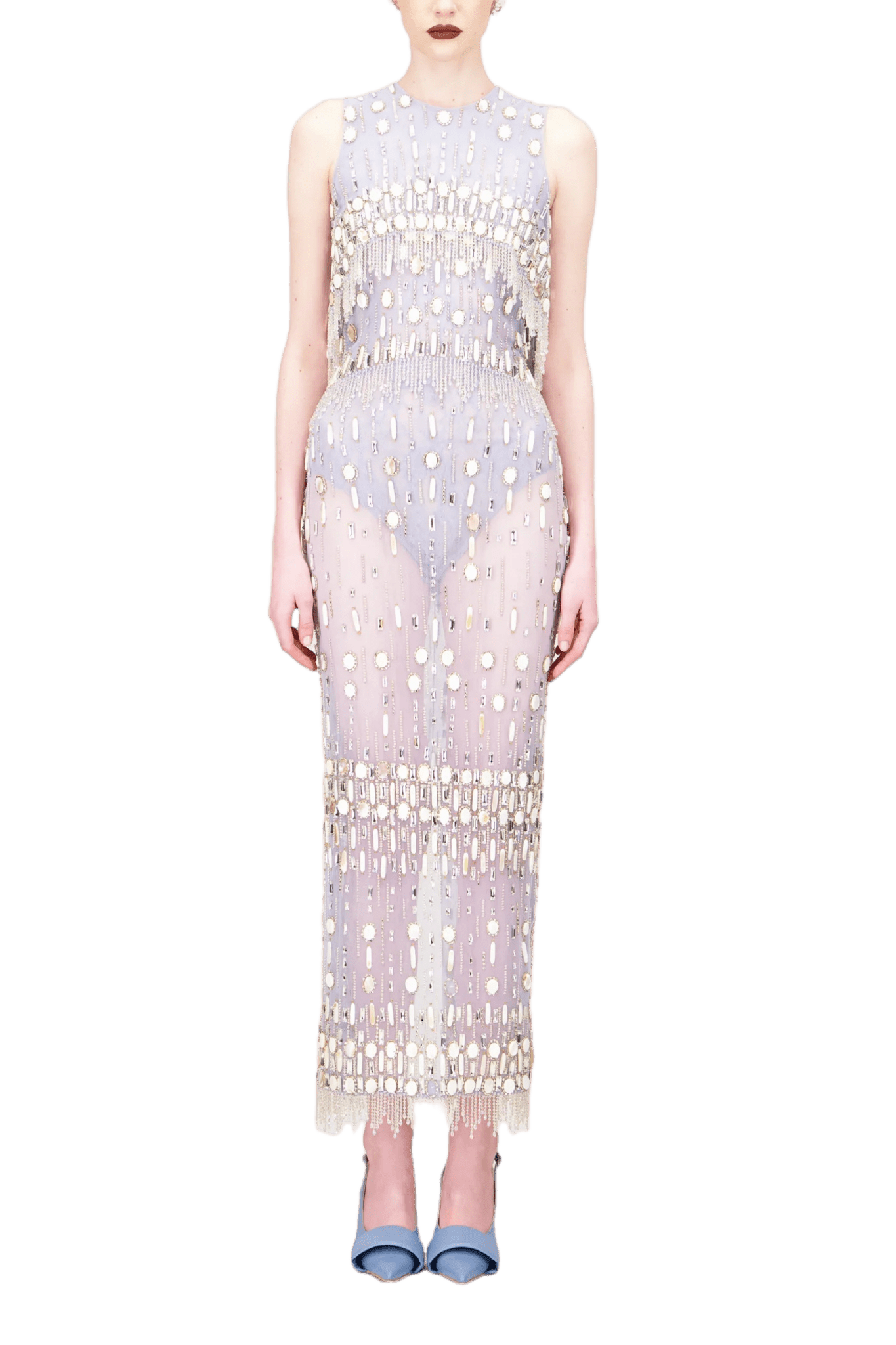 Beaded Midi Dress - ALBOUSHIYA - district 5 - dubai - riyadh - abaya - dresses - designers - evening wear - luxury - elegance - craftsmanship - gowns - cocktail dresses - collections - georges