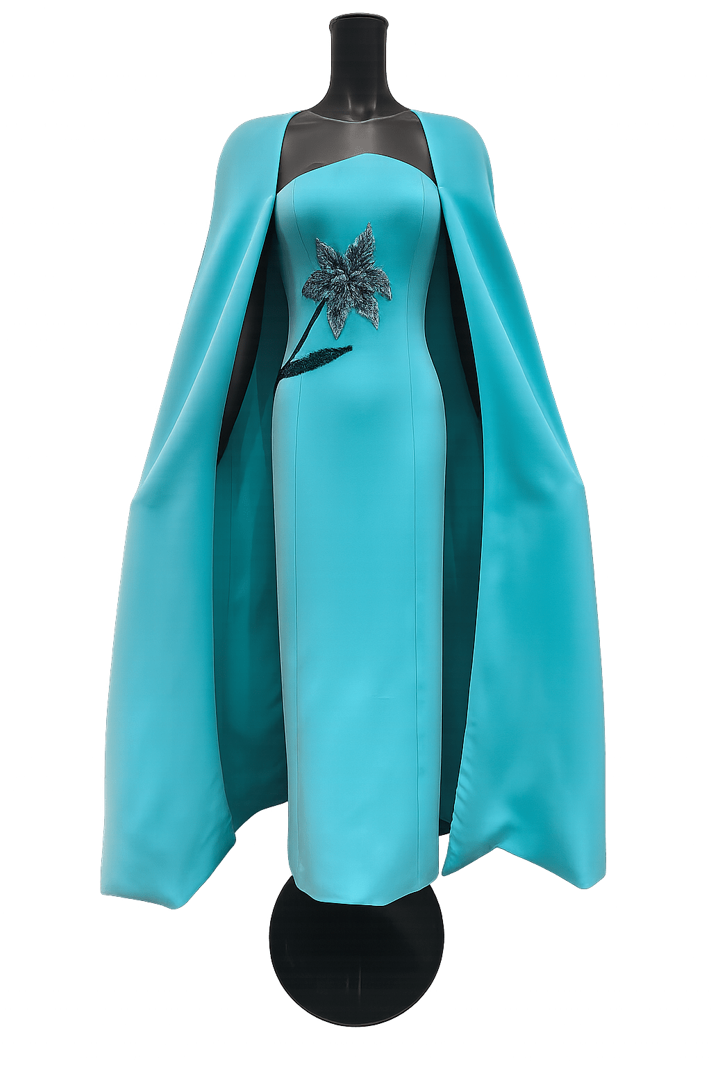 Beatrice Crepe Dress - ALBOUSHIYA - district 5 - dubai - riyadh - abaya - dresses - designers - evening wear - luxury - elegance - craftsmanship - gowns - cocktail dresses - collections - georges