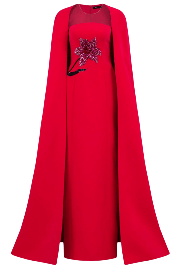 Beatrice Crepe Dress - ALBOUSHIYA - district 5 - dubai - riyadh - abaya - dresses - designers - evening wear - luxury - elegance - craftsmanship - gowns - cocktail dresses - collections - georges