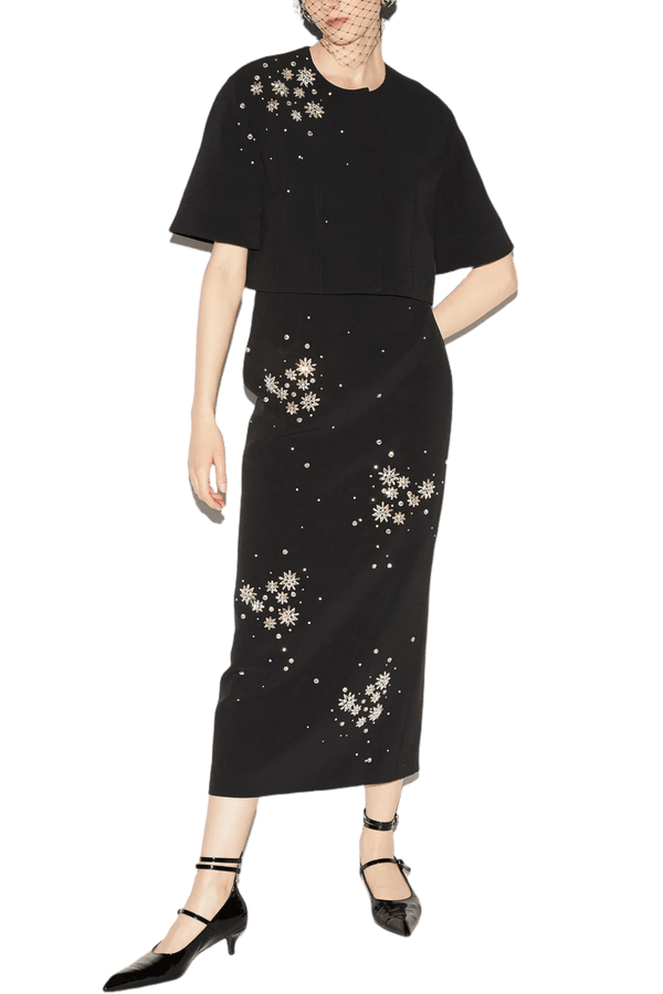 Black River Jacket - ALBOUSHIYA - district 5 - dubai - riyadh - abaya - dresses - designers - evening wear - luxury - elegance - craftsmanship - gowns - cocktail dresses - collections - georges
