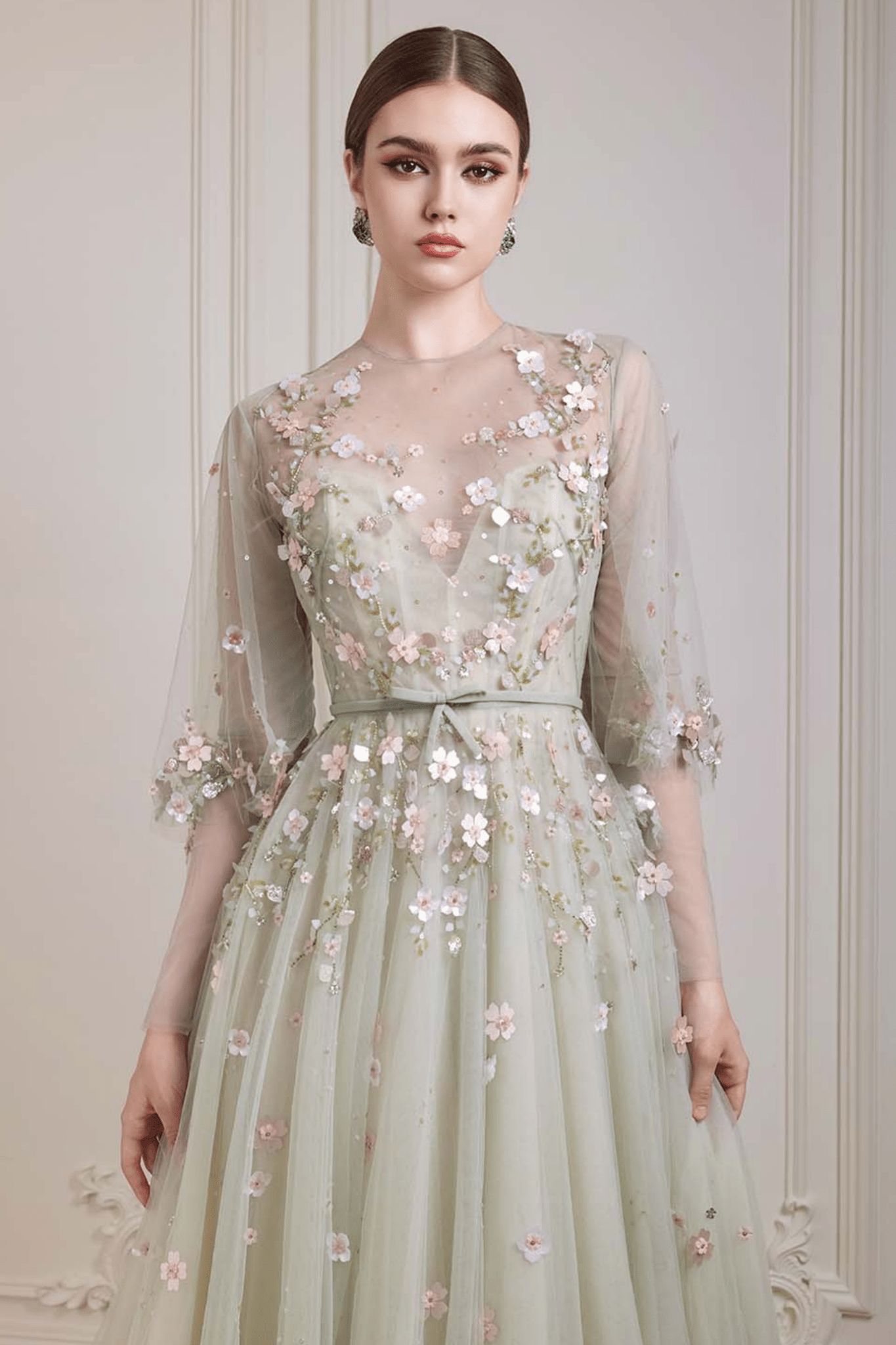 Blossom Dreams - ALBOUSHIYA - district 5 - dubai - riyadh - abaya - dresses - designers - evening wear - luxury - elegance - craftsmanship - gowns - cocktail dresses - collections - georges