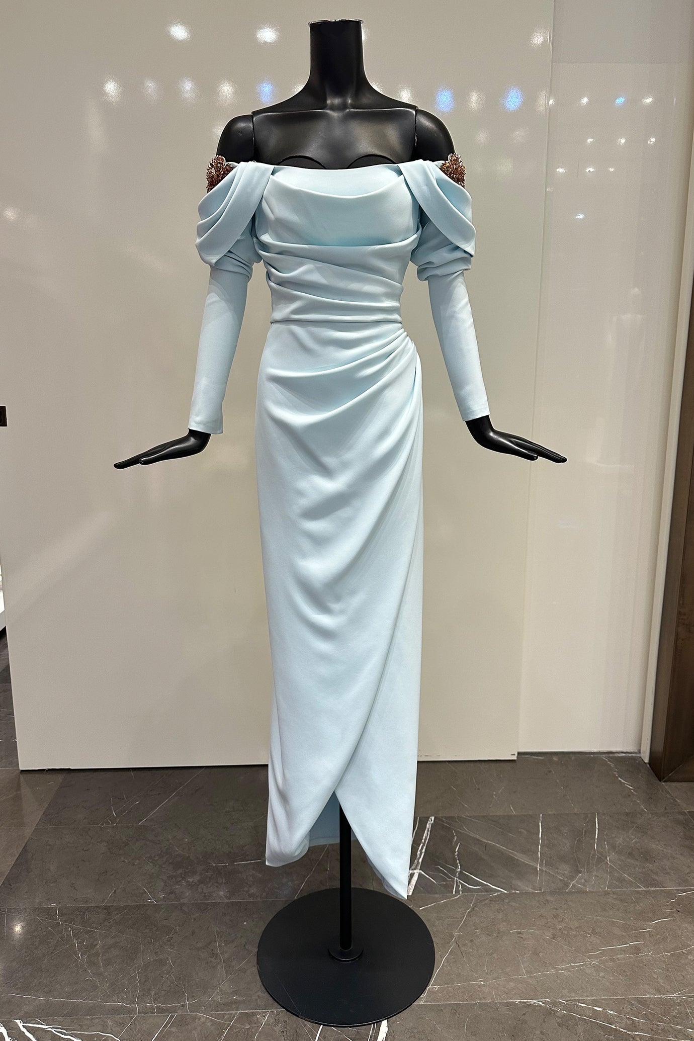 Lilas Crepe Gown