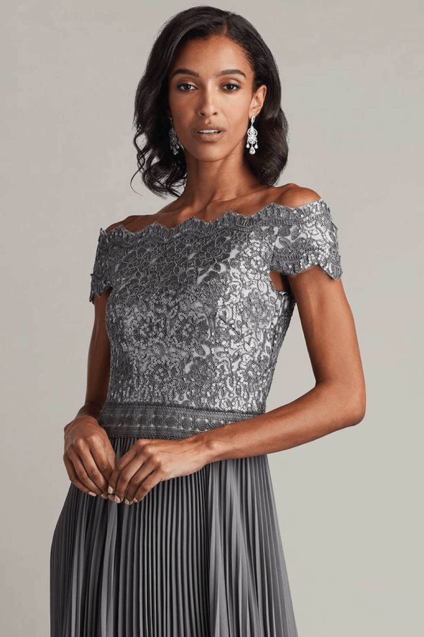 Bode Sequin Embroidered Lace And Tulle Gown - ALBOUSHIYA - district 5 - dubai - riyadh - abaya - dresses - designers - evening wear - luxury - elegance - craftsmanship - gowns - cocktail dresses - collections - georges