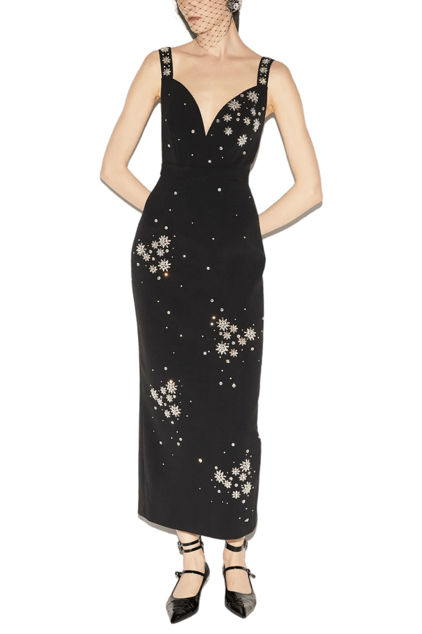 Brandy Black Dress - ALBOUSHIYA - district 5 - dubai - riyadh - abaya - dresses - designers - evening wear - luxury - elegance - craftsmanship - gowns - cocktail dresses - collections - georges