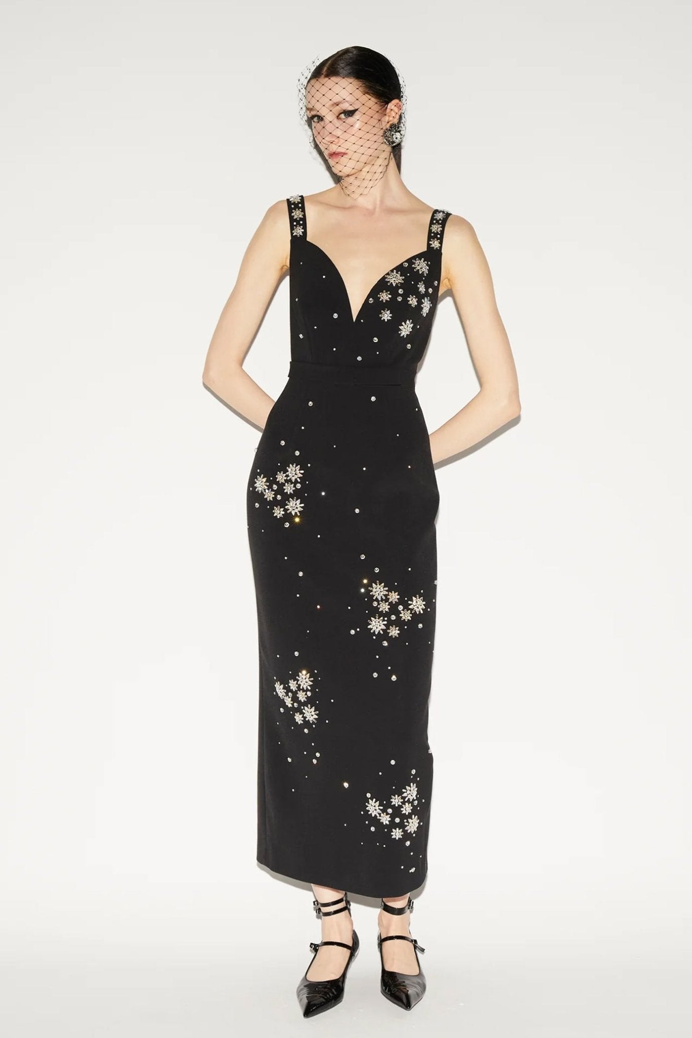 Brandy Black Dress - ALBOUSHIYA - district 5 - dubai - riyadh - abaya - dresses - designers - evening wear - luxury - elegance - craftsmanship - gowns - cocktail dresses - collections - georges