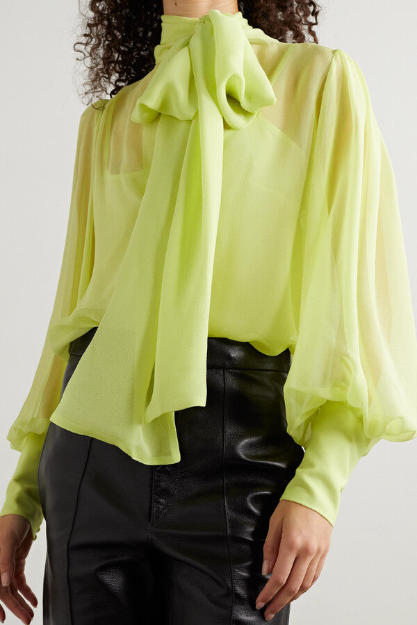 Sloane Silk-chiffon Blouse