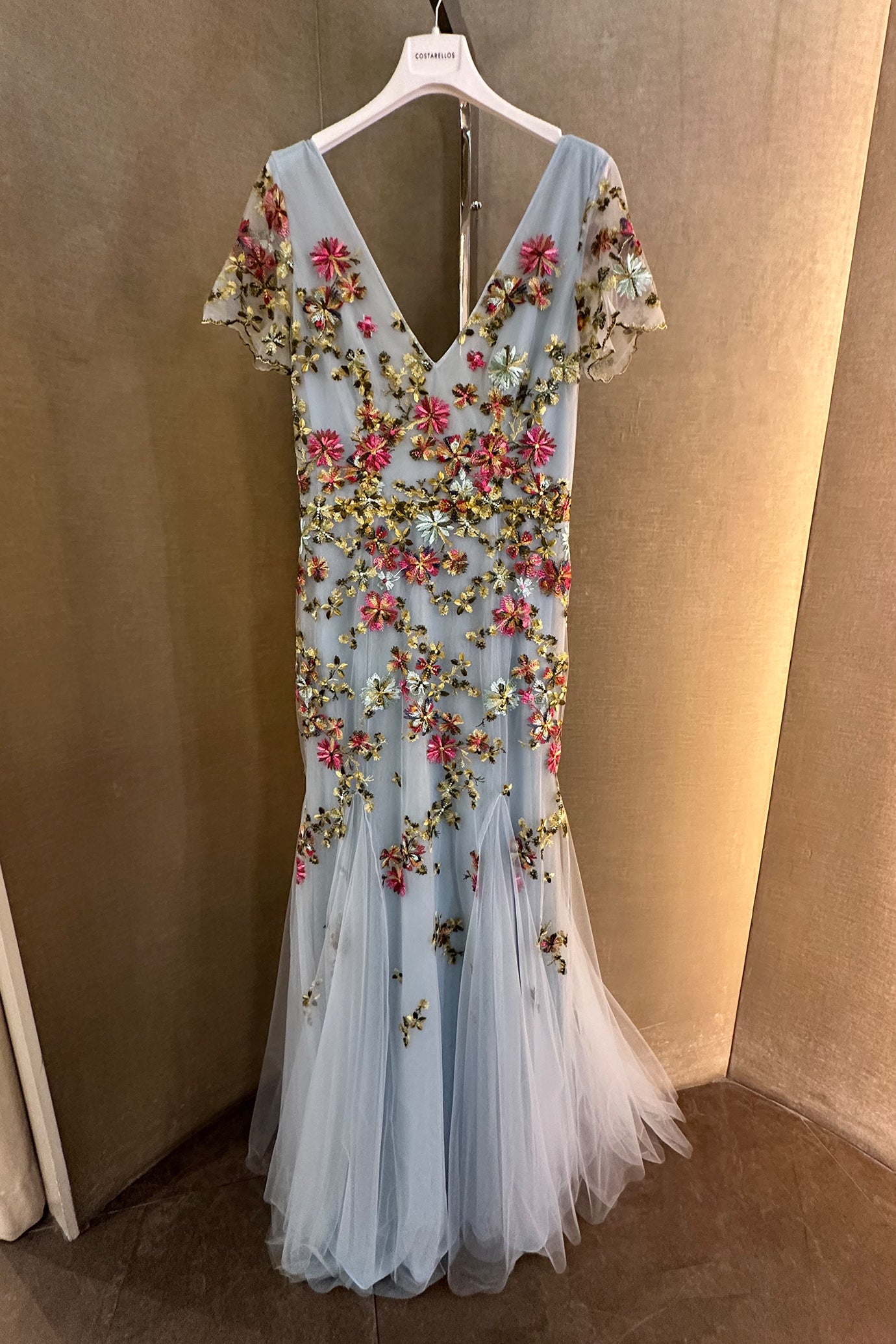Polina Embroidered Tulle Gown