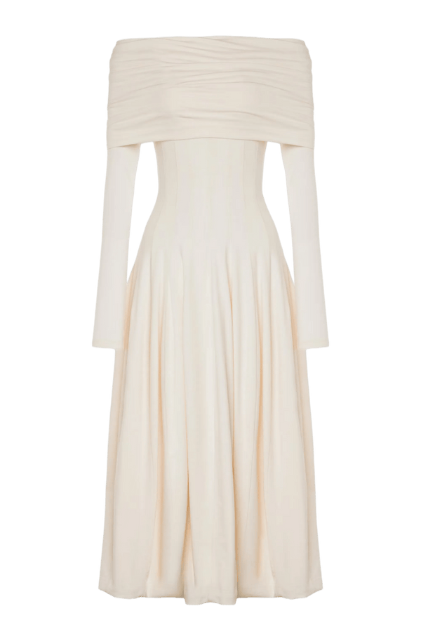 Cotton Jersey Dress - ALBOUSHIYA - district 5 - dubai - riyadh - abaya - dresses - designers - evening wear - luxury - elegance - craftsmanship - gowns - cocktail dresses - collections - georges