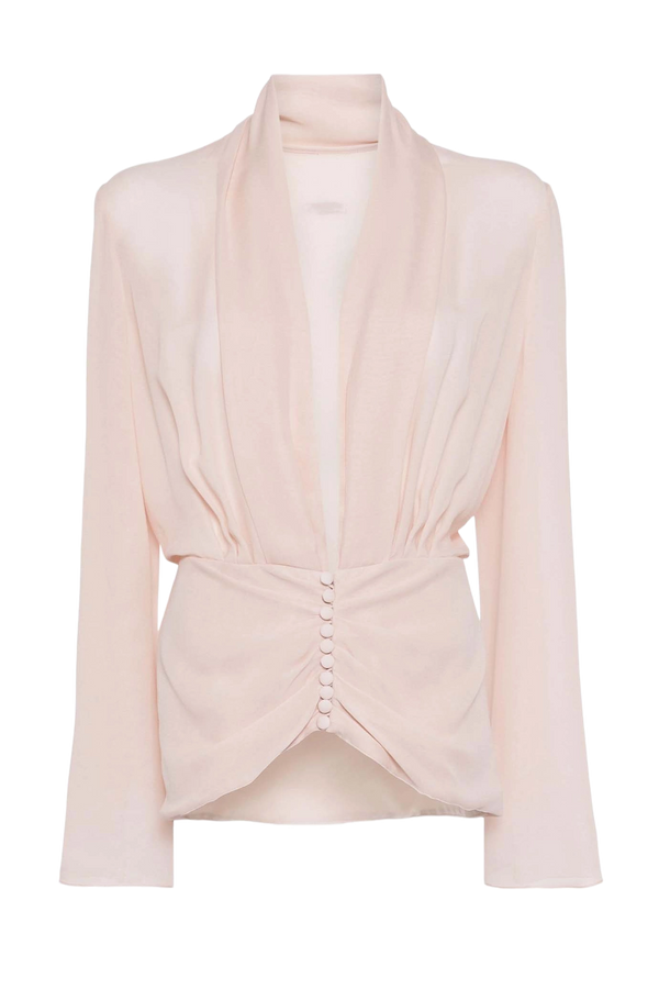 Buttoned Silk Blouse