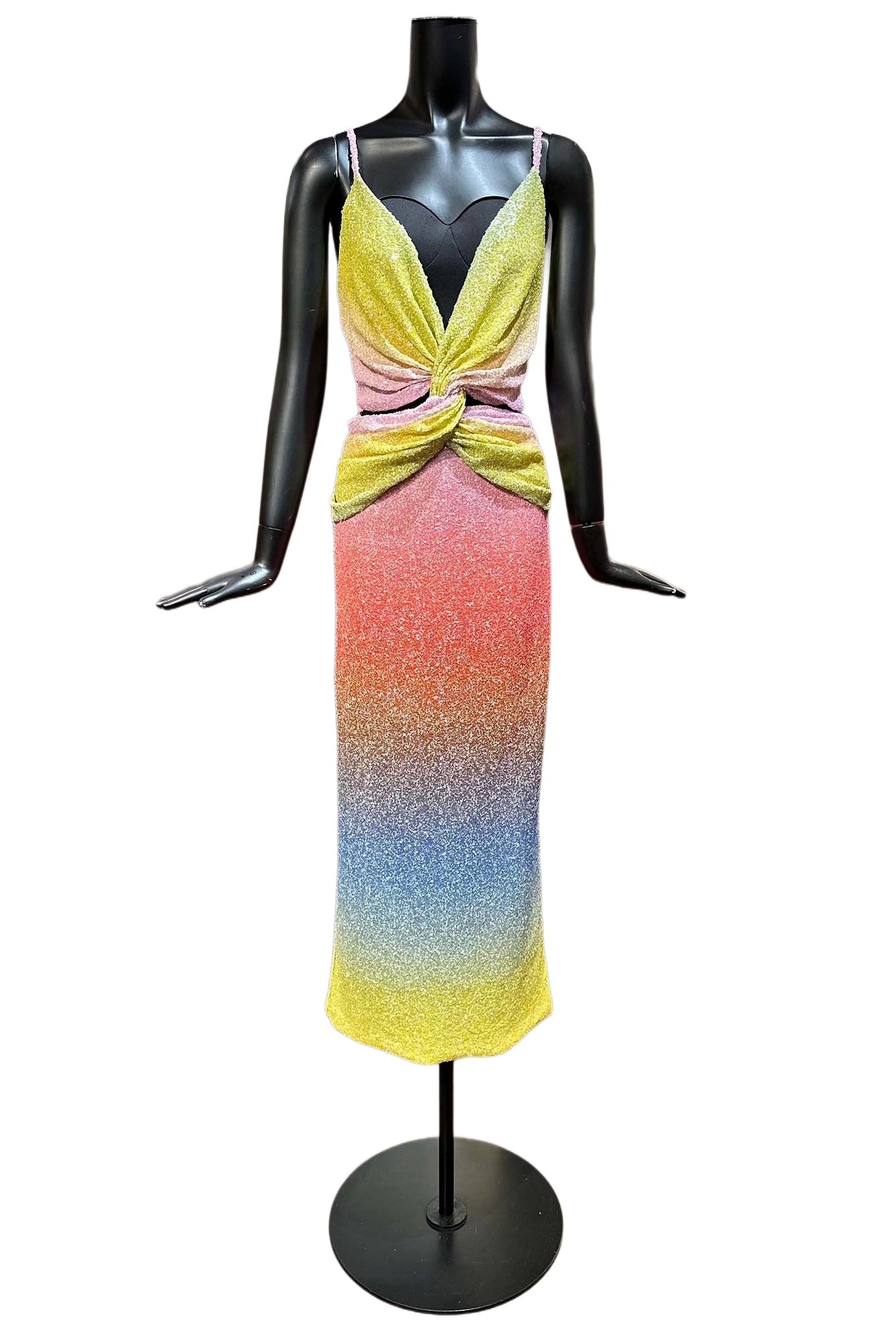 Melliora Sleeveless Sequin Ombre Dress