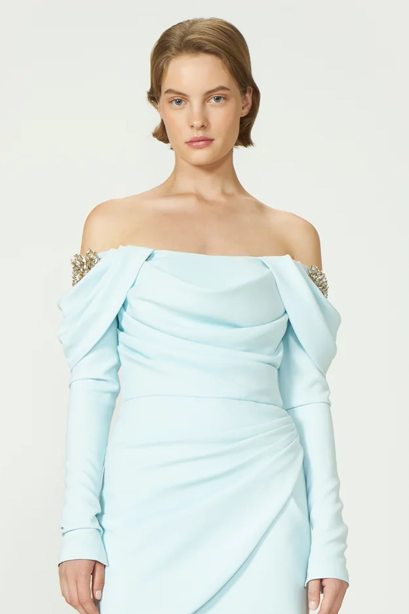 Lilas Crepe Gown