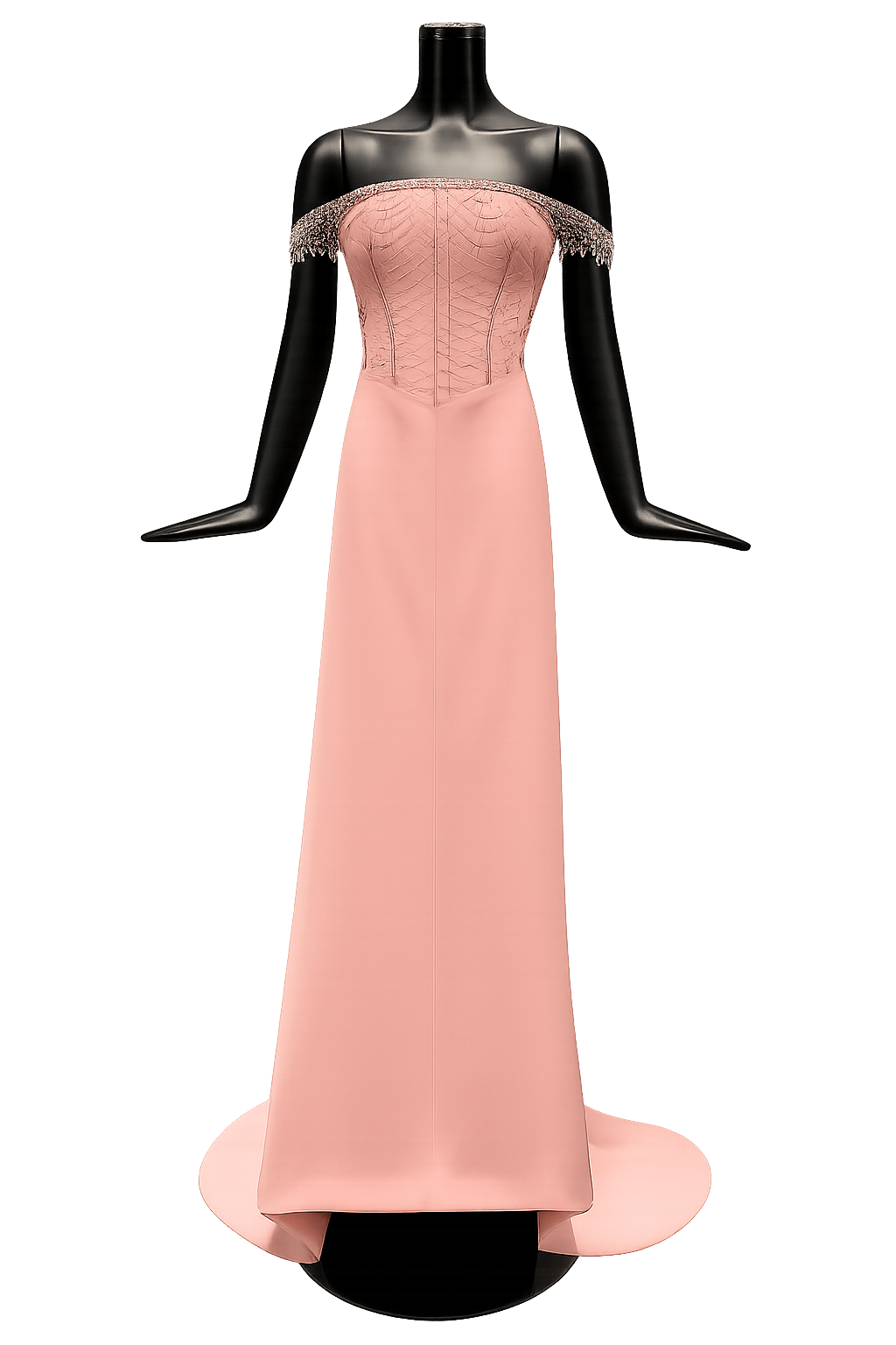 Delphine Crepe Dress - ALBOUSHIYA - district 5 - dubai - riyadh - abaya - dresses - designers - evening wear - luxury - elegance - craftsmanship - gowns - cocktail dresses - collections - georges