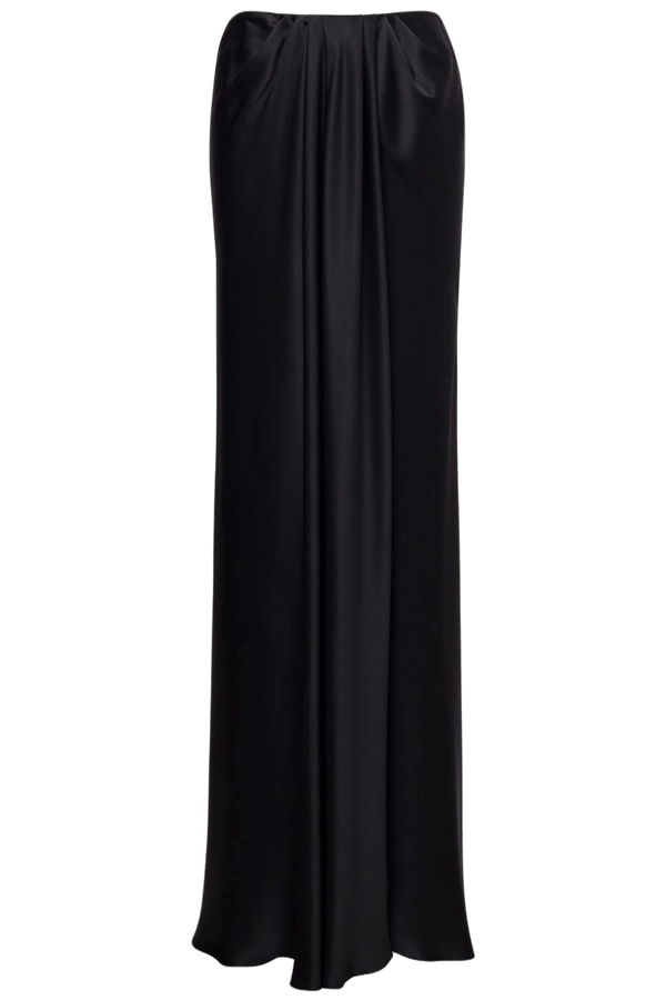Draped Maxi Skirt - ALBOUSHIYA - district 5 - dubai - riyadh - abaya - dresses - designers - evening wear - luxury - elegance - craftsmanship - gowns - cocktail dresses - collections - georges