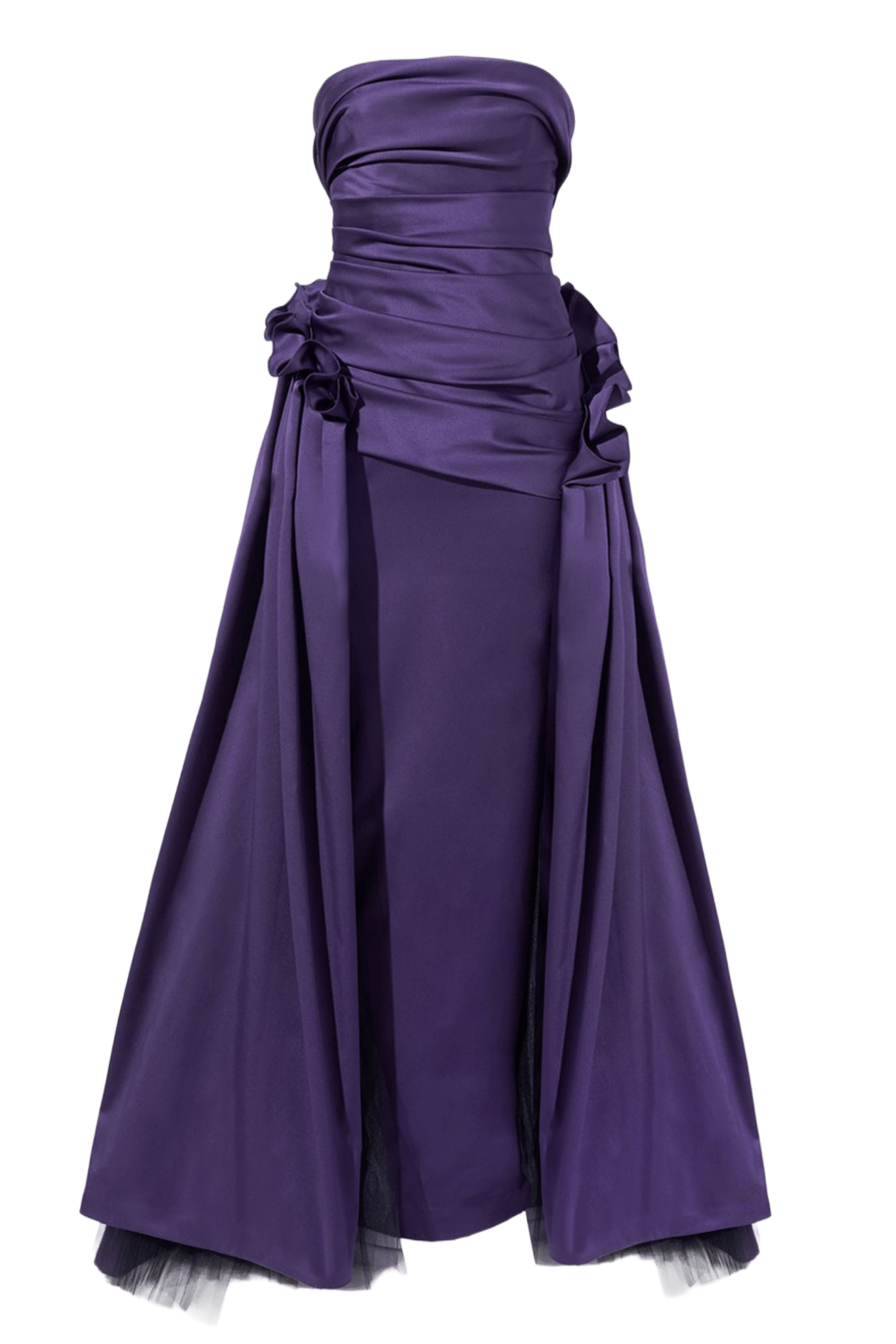 Draped Strapless Column Gown ‌ - ALBOUSHIYA - district 5 - dubai - riyadh - abaya - dresses - designers - evening wear - luxury - elegance - craftsmanship - gowns - cocktail dresses - collections - georges