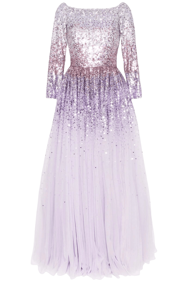 Dreaming Sequin - Embellished Gown - ALBOUSHIYA - district 5 - dubai - riyadh - abaya - dresses - designers - evening wear - luxury - elegance - craftsmanship - gowns - cocktail dresses - collections - georges