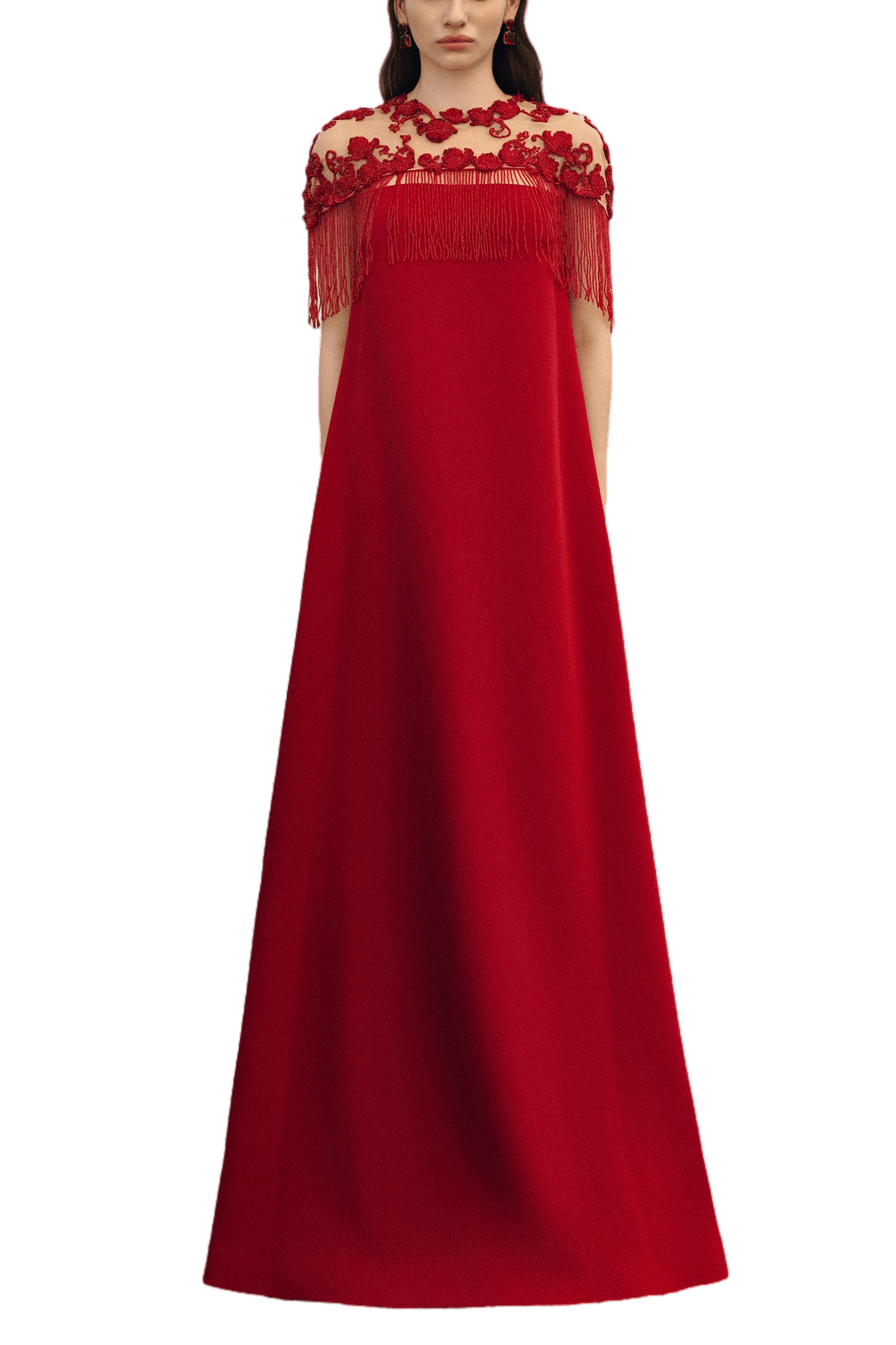 Dress & Bead - Embellished Cape Set - ALBOUSHIYA - district 5 - dubai - riyadh - abaya - dresses - designers - evening wear - luxury - elegance - craftsmanship - gowns - cocktail dresses - collections - georges