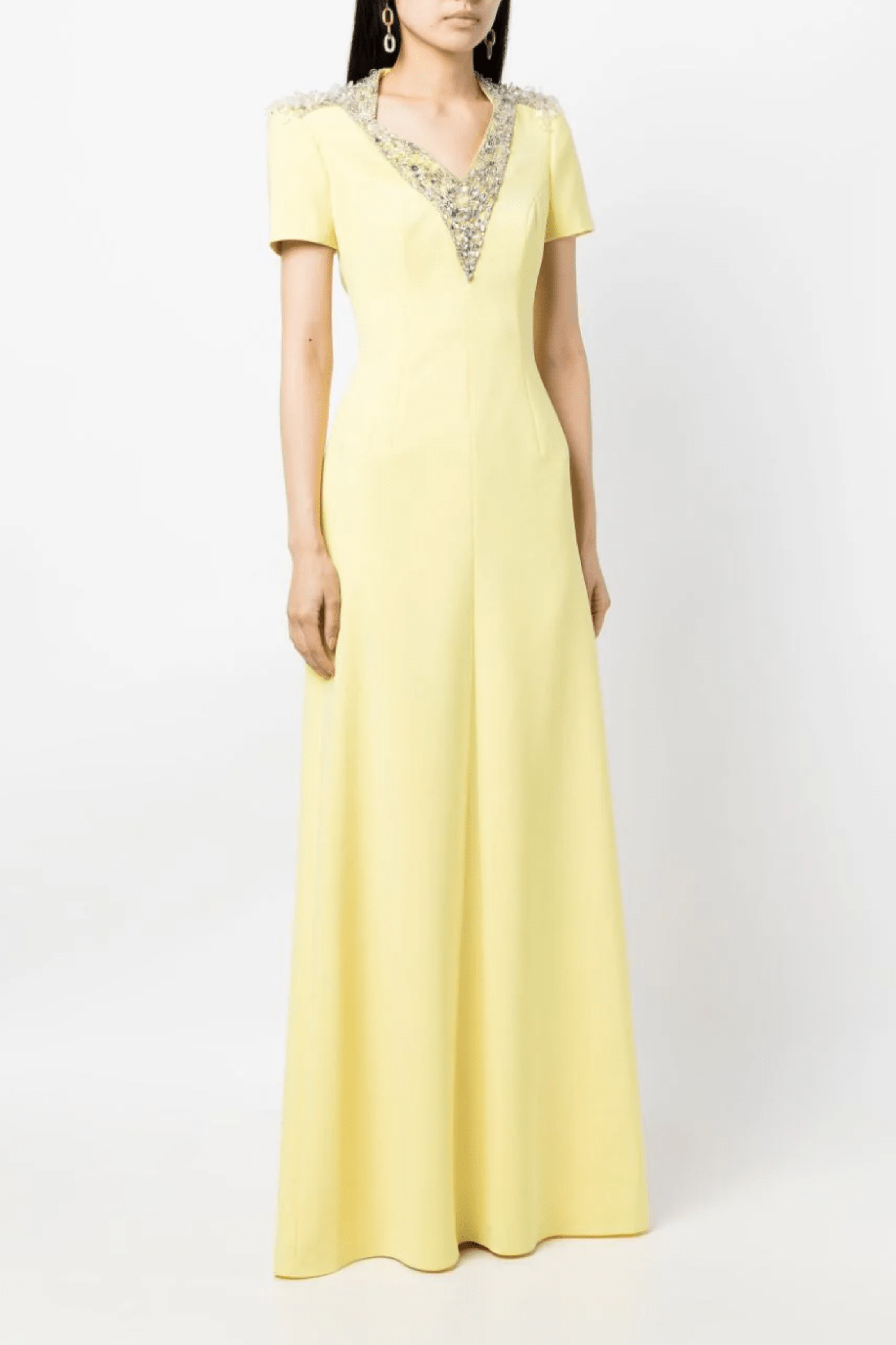 Dune A Line Maxi Dress - ALBOUSHIYA - district 5 - dubai - riyadh - abaya - dresses - designers - evening wear - luxury - elegance - craftsmanship - gowns - cocktail dresses - collections - georges