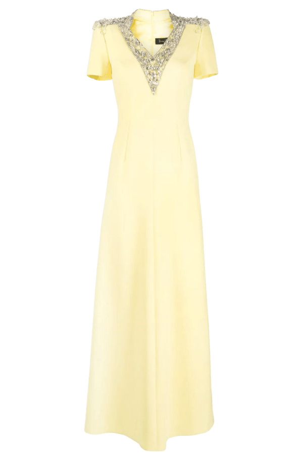 Dune A Line Maxi Dress - ALBOUSHIYA - district 5 - dubai - riyadh - abaya - dresses - designers - evening wear - luxury - elegance - craftsmanship - gowns - cocktail dresses - collections - georges