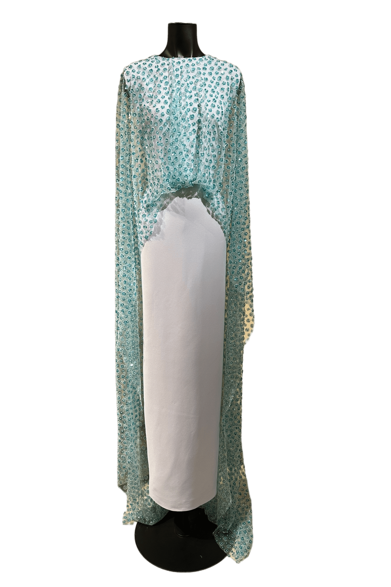 Embellished Cape Gown - ALBOUSHIYA - district 5 - dubai - riyadh - abaya - dresses - designers - evening wear - luxury - elegance - craftsmanship - gowns - cocktail dresses - collections - georges