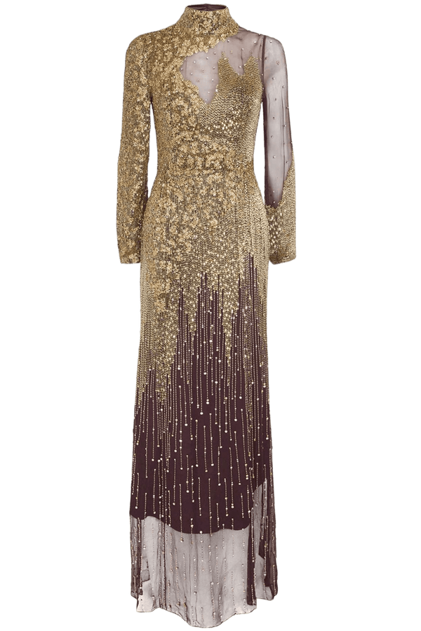 Embellished Starman Gown - ALBOUSHIYA - district 5 - dubai - riyadh - abaya - dresses - designers - evening wear - luxury - elegance - craftsmanship - gowns - cocktail dresses - collections - georges