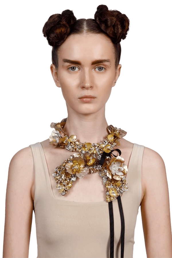 Emmeline Necklace - ALBOUSHIYA - district 5 - dubai - riyadh - abaya - dresses - designers - evening wear - luxury - elegance - craftsmanship - gowns - cocktail dresses - collections - georges