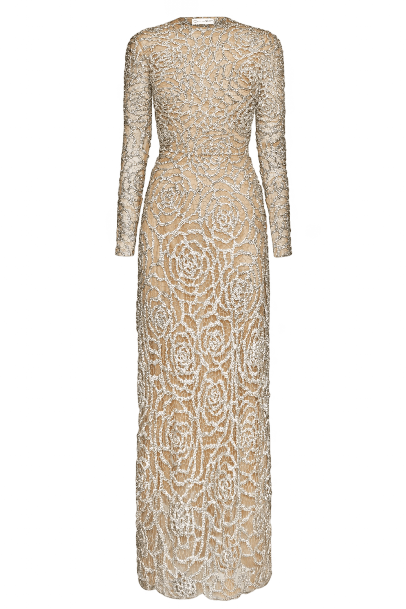 English Rose Crystal Embroidered Gown - ALBOUSHIYA - district 5 - dubai - riyadh - abaya - dresses - designers - evening wear - luxury - elegance - craftsmanship - gowns - cocktail dresses - collections - georges