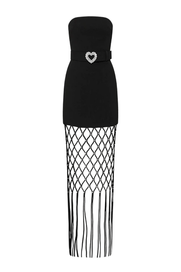 Estelle Strapless Maxi Dress - ALBOUSHIYA - district 5 - dubai - riyadh - abaya - dresses - designers - evening wear - luxury - elegance - craftsmanship - gowns - cocktail dresses - collections - georges
