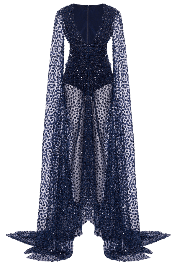 Evening Gown - ALBOUSHIYA - district 5 - dubai - riyadh - abaya - dresses - designers - evening wear - luxury - elegance - craftsmanship - gowns - cocktail dresses - collections - georges