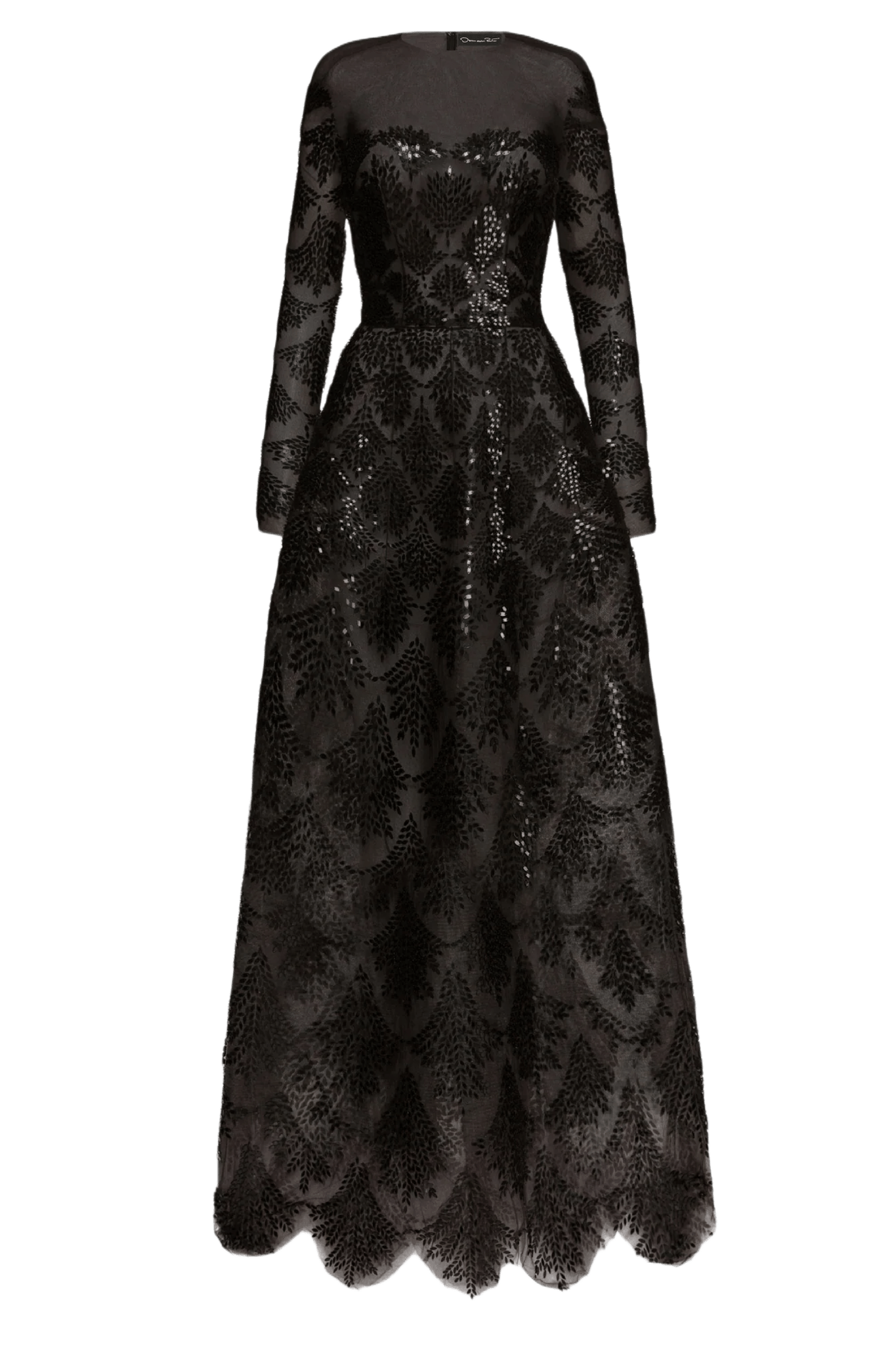 Fern Sequin Embroidered Gown - ALBOUSHIYA - district 5 - dubai - riyadh - abaya - dresses - designers - evening wear - luxury - elegance - craftsmanship - gowns - cocktail dresses - collections - georges