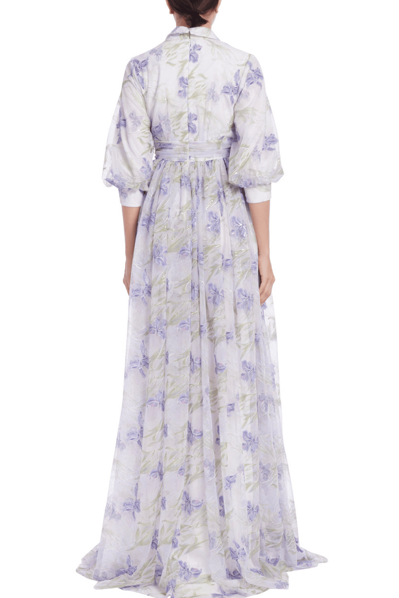 Floral Embroidered Gown - ALBOUSHIYA - district 5 - dubai - riyadh - abaya - dresses - designers - evening wear - luxury - elegance - craftsmanship - gowns - cocktail dresses - collections - georges