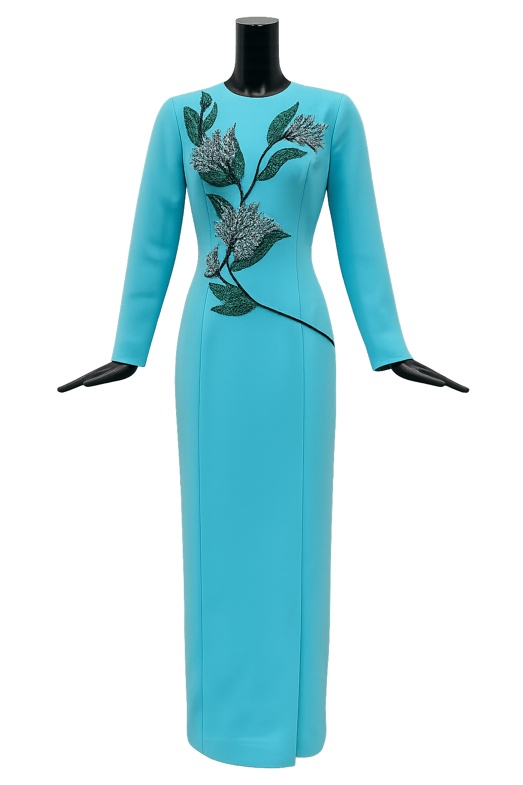 Florence Crepe Dress - ALBOUSHIYA - district 5 - dubai - riyadh - abaya - dresses - designers - evening wear - luxury - elegance - craftsmanship - gowns - cocktail dresses - collections - georges