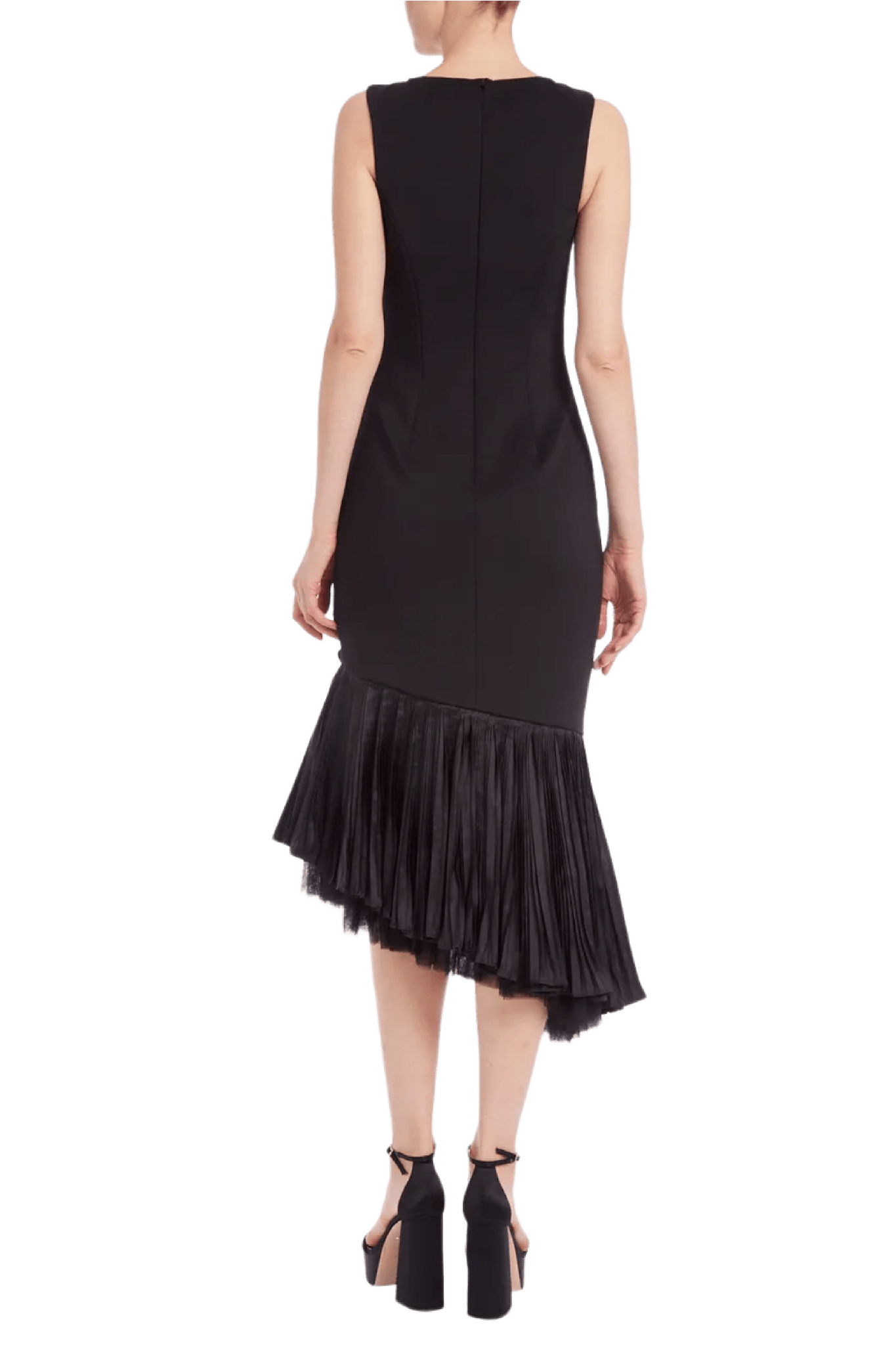 Flounced Tulle Hem Cocktail Dress - ALBOUSHIYA - district 5 - dubai - riyadh - abaya - dresses - designers - evening wear - luxury - elegance - craftsmanship - gowns - cocktail dresses - collections - georges
