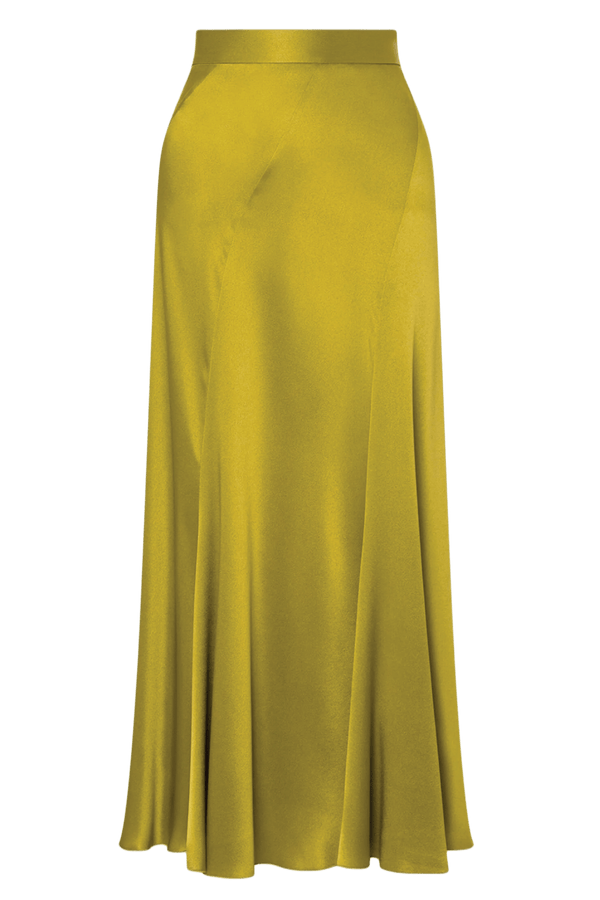 Fluted Satin Skirt - ALBOUSHIYA - district 5 - dubai - riyadh - abaya - dresses - designers - evening wear - luxury - elegance - craftsmanship - gowns - cocktail dresses - collections - georges