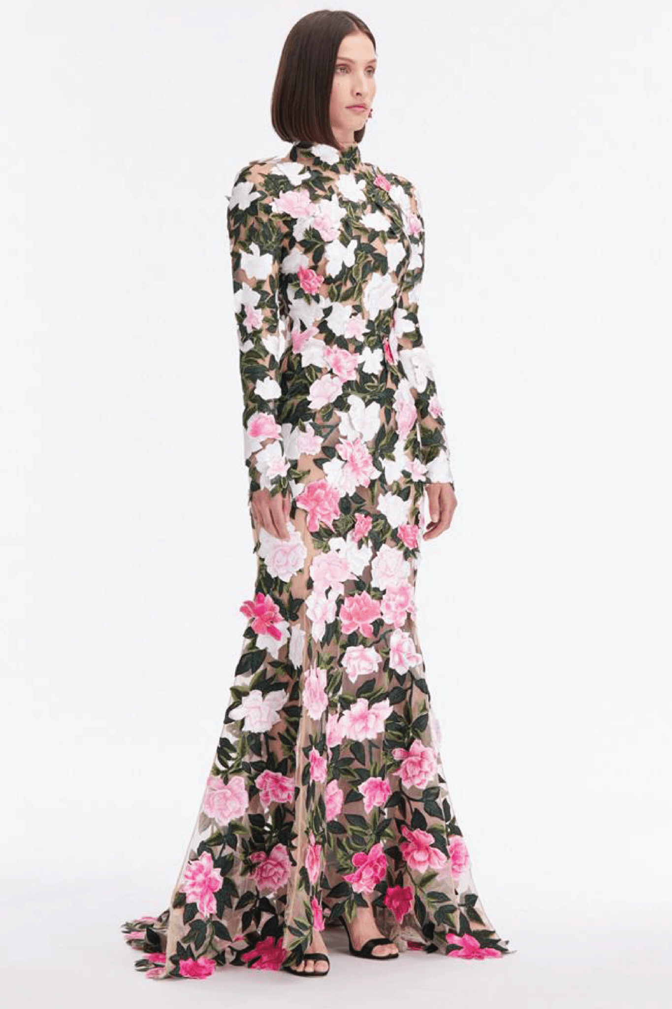 Gardenia Threadwork Gown - ALBOUSHIYA - district 5 - dubai - riyadh - abaya - dresses - designers - evening wear - luxury - elegance - craftsmanship - gowns - cocktail dresses - collections - georges