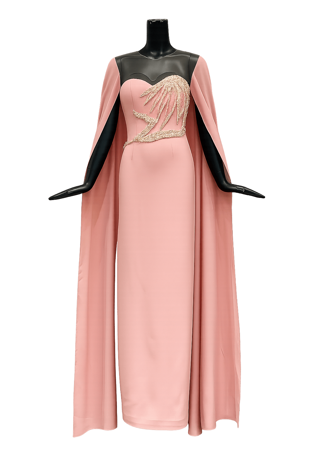 Genevieve Crepe Dress - ALBOUSHIYA - district 5 - dubai - riyadh - abaya - dresses - designers - evening wear - luxury - elegance - craftsmanship - gowns - cocktail dresses - collections - georges