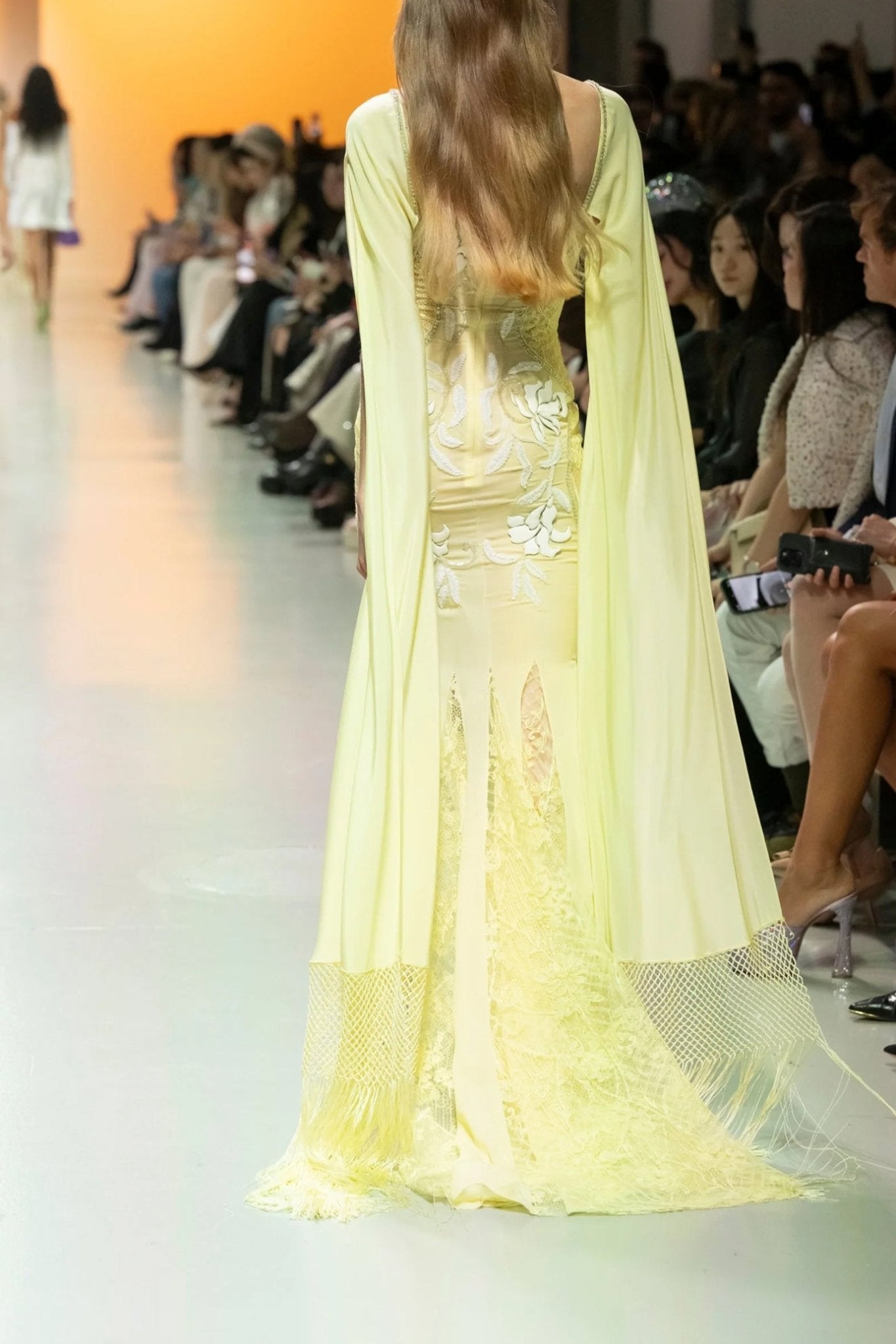 Georgette Beaded Floral Dress - ALBOUSHIYA - district 5 - dubai - riyadh - abaya - dresses - designers - evening wear - luxury - elegance - craftsmanship - gowns - cocktail dresses - collections - georges