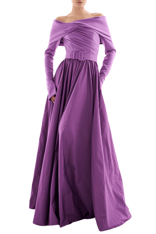 Halima Dress - ALBOUSHIYA - district 5 - dubai - riyadh - abaya - dresses - designers - evening wear - luxury - elegance - craftsmanship - gowns - cocktail dresses - collections - georges