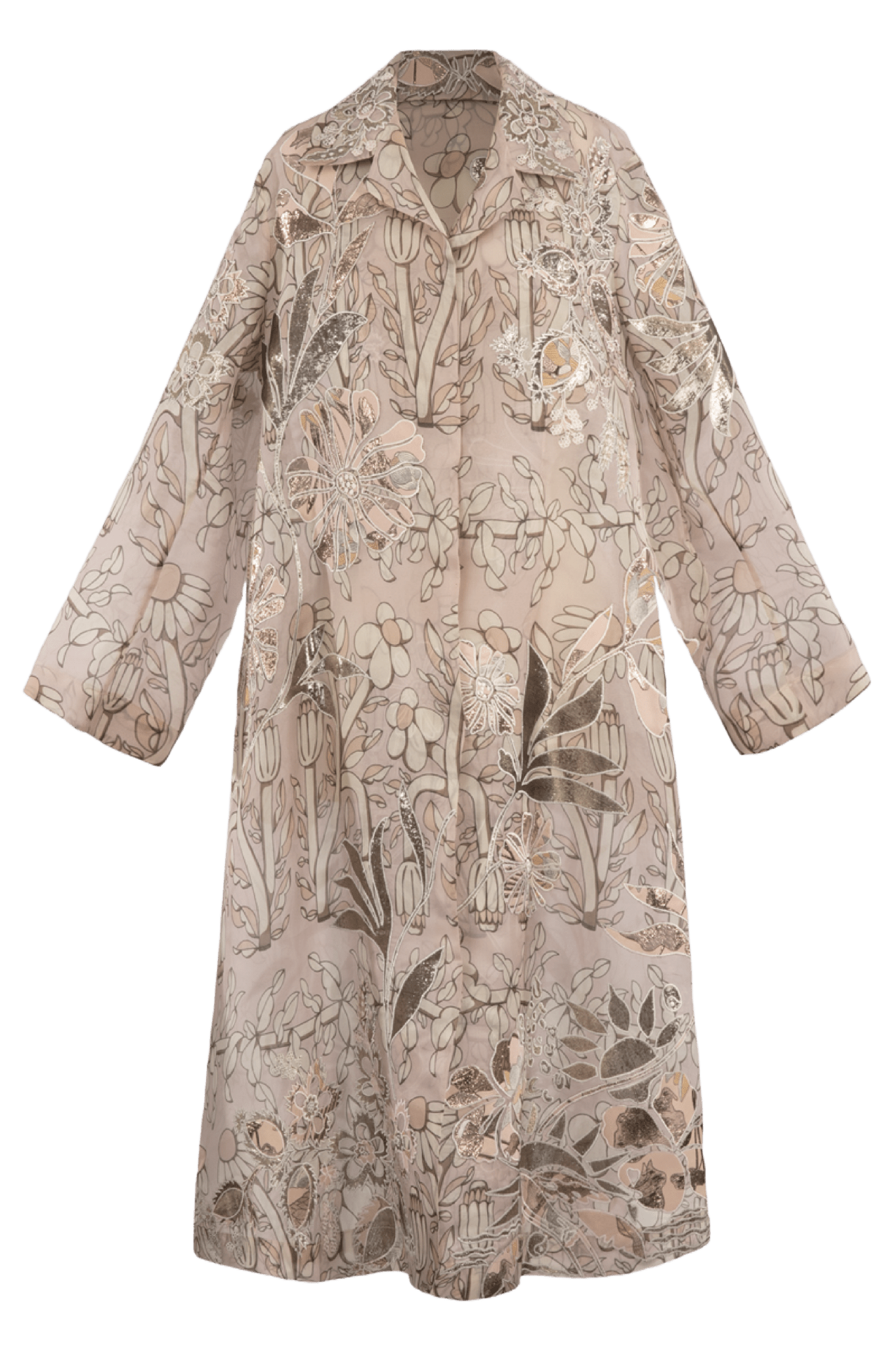 Hermoine Organza Coat - ALBOUSHIYA - district 5 - dubai - riyadh - abaya - dresses - designers - evening wear - luxury - elegance - craftsmanship - gowns - cocktail dresses - collections - georges