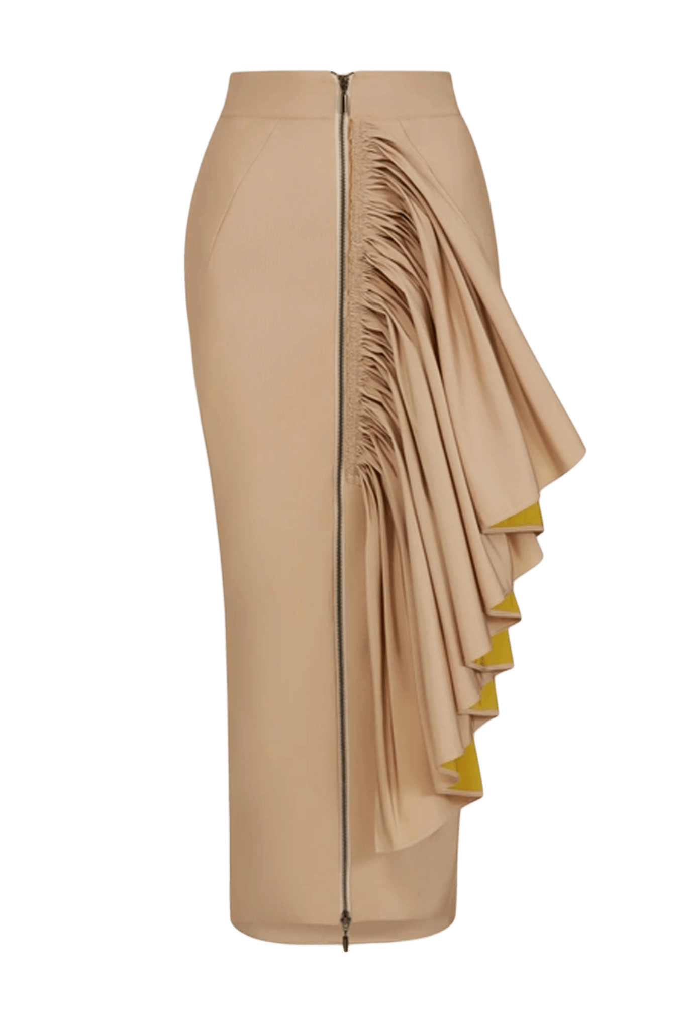 Immaculate Ruffle Skirt - ALBOUSHIYA - district 5 - dubai - riyadh - abaya - dresses - designers - evening wear - luxury - elegance - craftsmanship - gowns - cocktail dresses - collections - georges