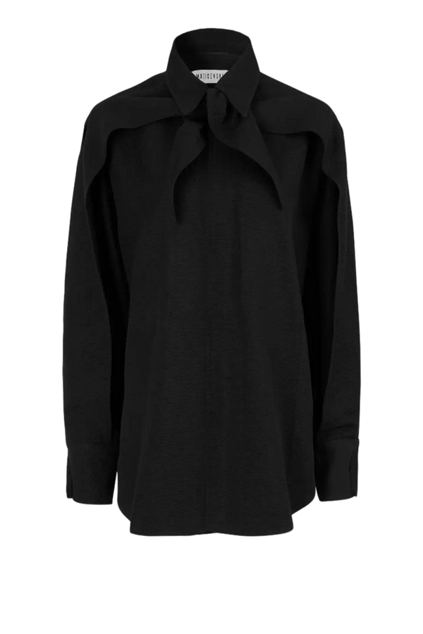 Incitement Shirt - ALBOUSHIYA - district 5 - dubai - riyadh - abaya - dresses - designers - evening wear - luxury - elegance - craftsmanship - gowns - cocktail dresses - collections - georges