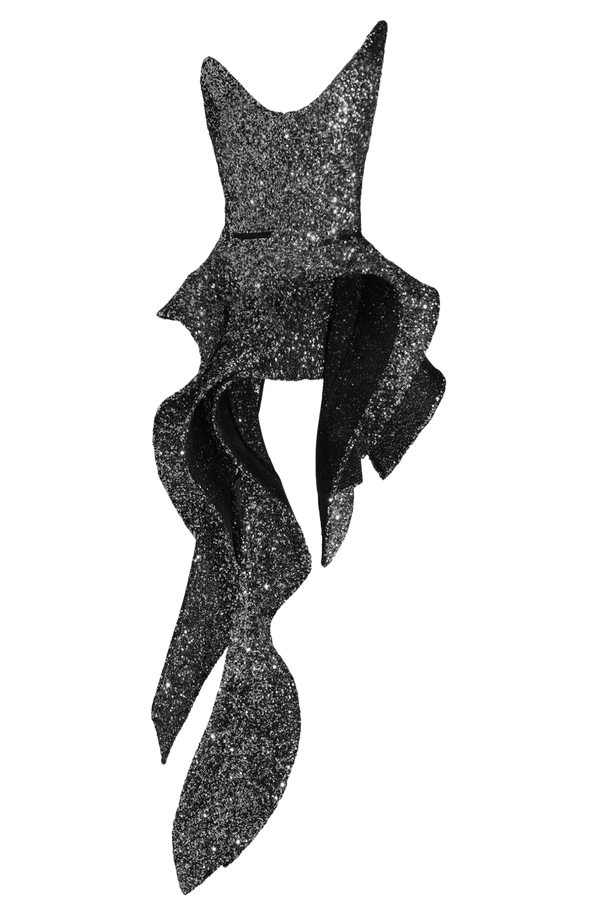 Indiscreet Wave Bodice - ALBOUSHIYA - district 5 - dubai - riyadh - abaya - dresses - designers - evening wear - luxury - elegance - craftsmanship - gowns - cocktail dresses - collections - georges