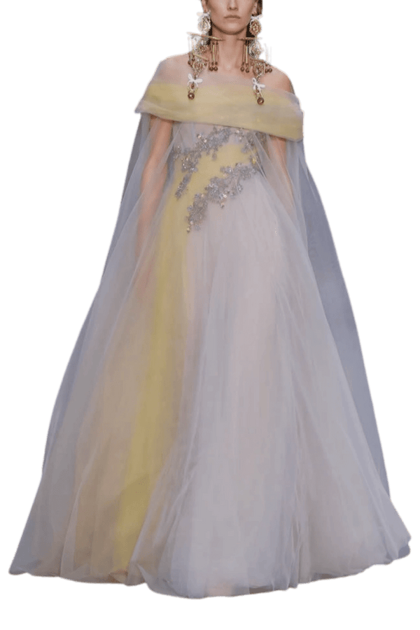 Indonesia Gown - ALBOUSHIYA - district 5 - dubai - riyadh - abaya - dresses - designers - evening wear - luxury - elegance - craftsmanship - gowns - cocktail dresses - collections - georges