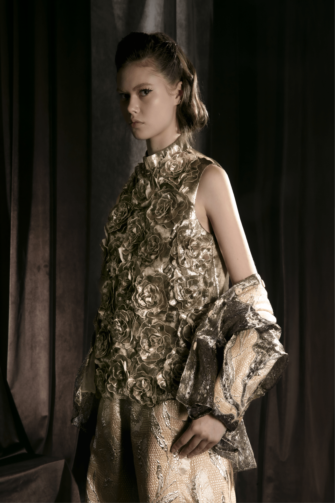 Jana Blouse - ALBOUSHIYA - district 5 - dubai - riyadh - abaya - dresses - designers - evening wear - luxury - elegance - craftsmanship - gowns - cocktail dresses - collections - georges