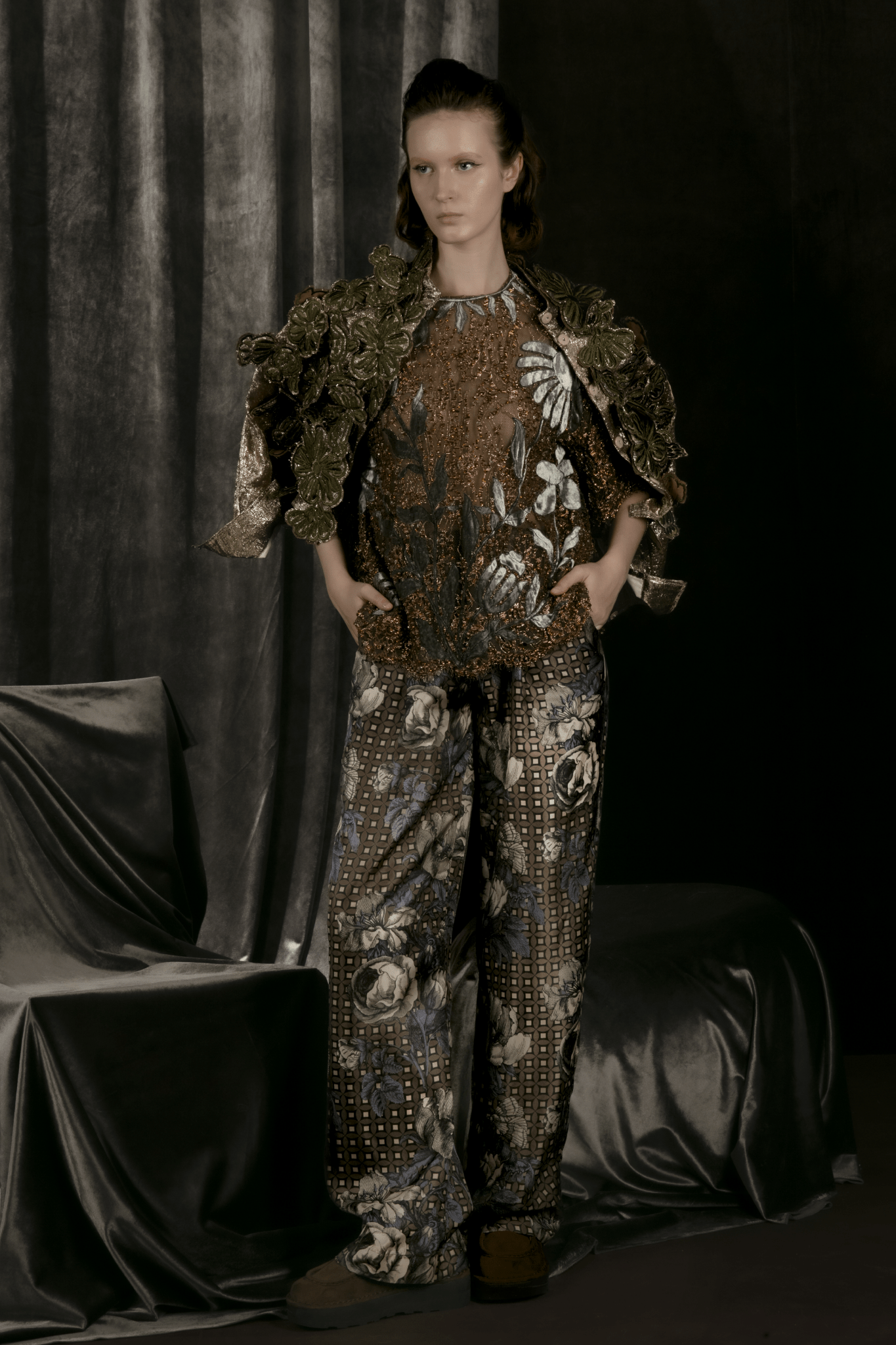 Jarie Top - ALBOUSHIYA - district 5 - dubai - riyadh - abaya - dresses - designers - evening wear - luxury - elegance - craftsmanship - gowns - cocktail dresses - collections - georges