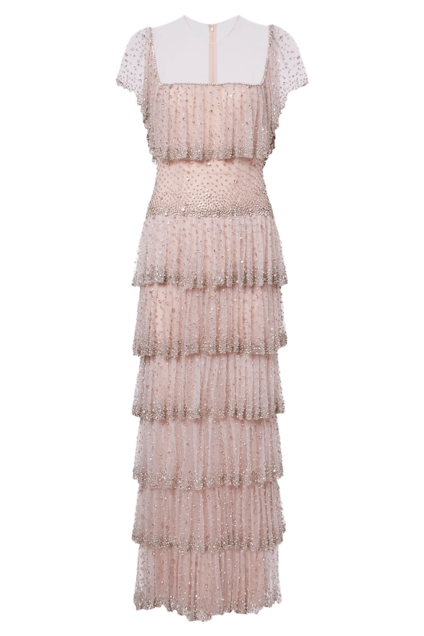 Jesenia Crystal Embellished Gown - ALBOUSHIYA - district 5 - dubai - riyadh - abaya - dresses - designers - evening wear - luxury - elegance - craftsmanship - gowns - cocktail dresses - collections - georges