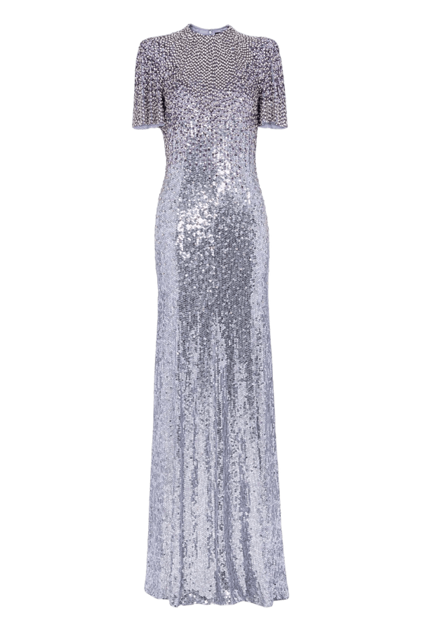 Jourdain Sequin - Embellished Gown - ALBOUSHIYA - district 5 - dubai - riyadh - abaya - dresses - designers - evening wear - luxury - elegance - craftsmanship - gowns - cocktail dresses - collections - georges