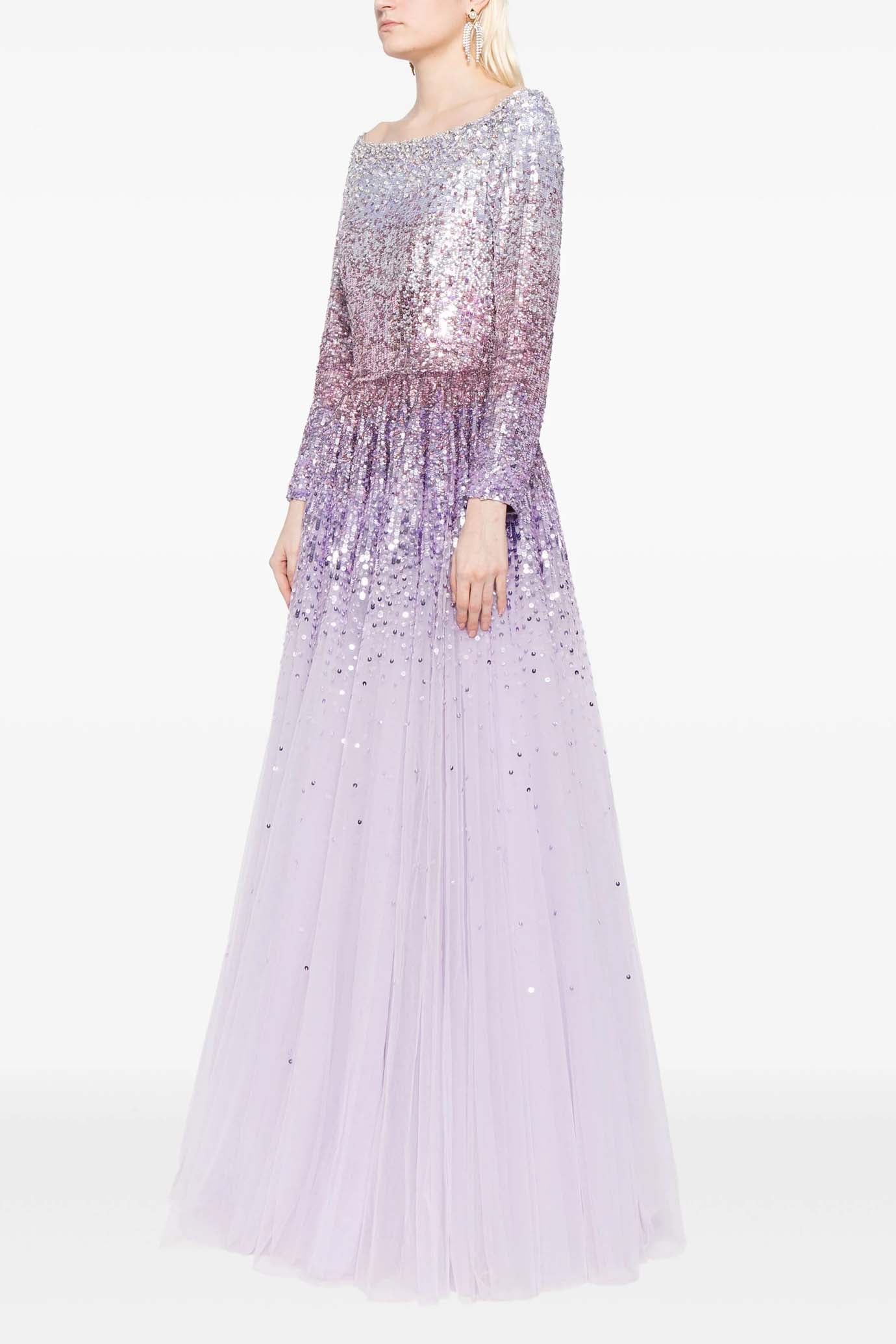 Dreaming Sequin-Embellished Gown