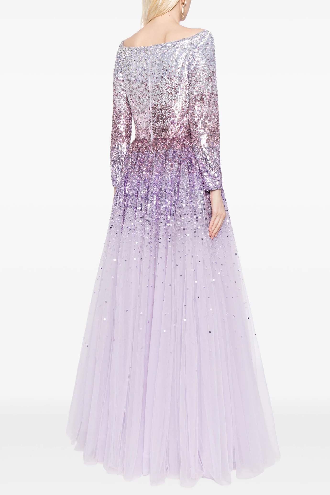 Dreaming Sequin-Embellished Gown