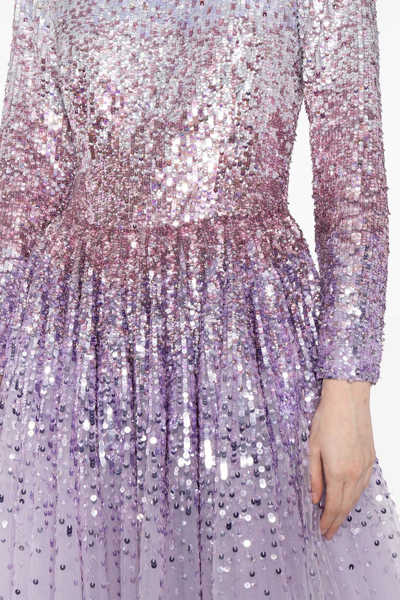 Dreaming Sequin-Embellished Gown