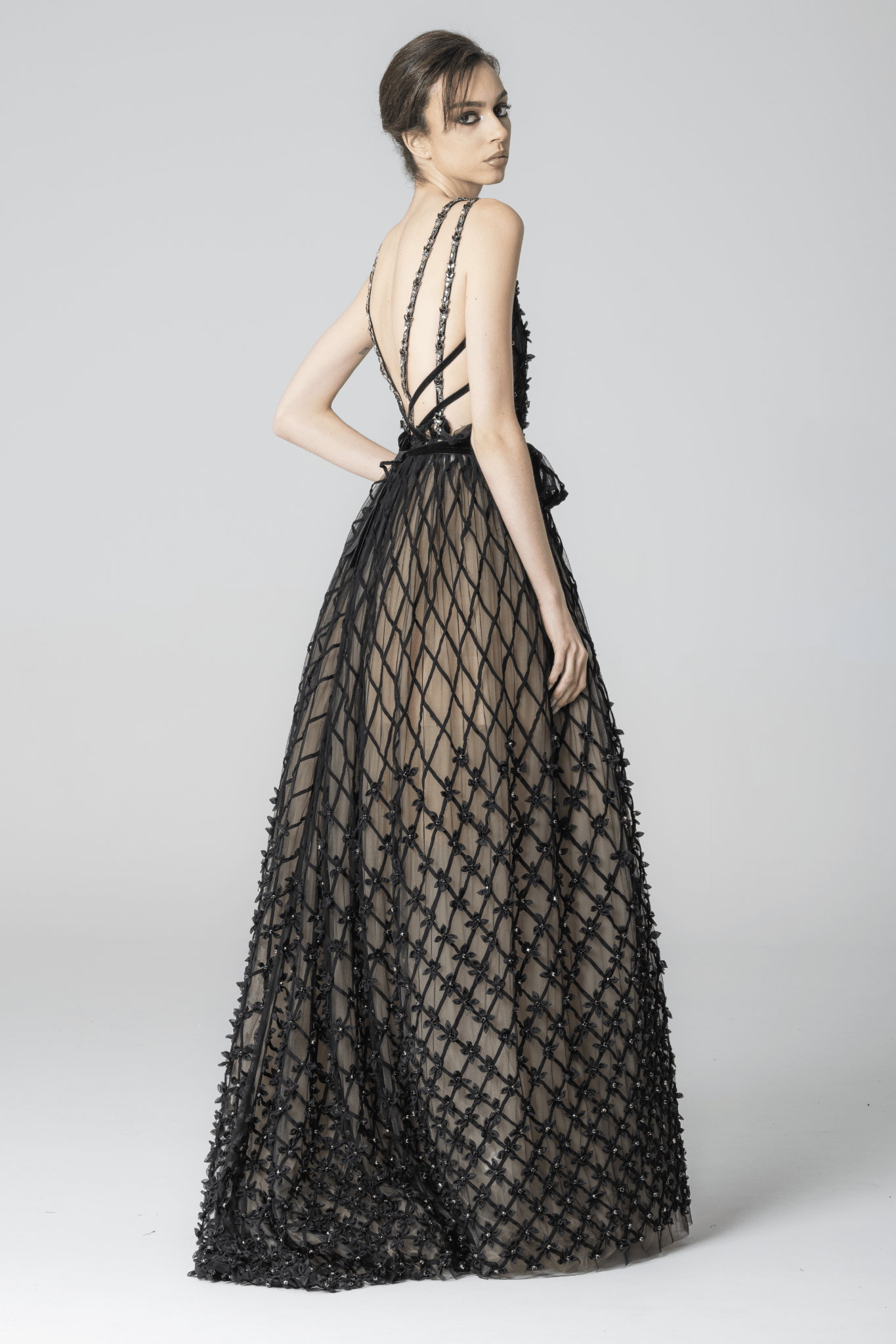 Kenia Gown - ALBOUSHIYA - district 5 - dubai - riyadh - abaya - dresses - designers - evening wear - luxury - elegance - craftsmanship - gowns - cocktail dresses - collections - georges